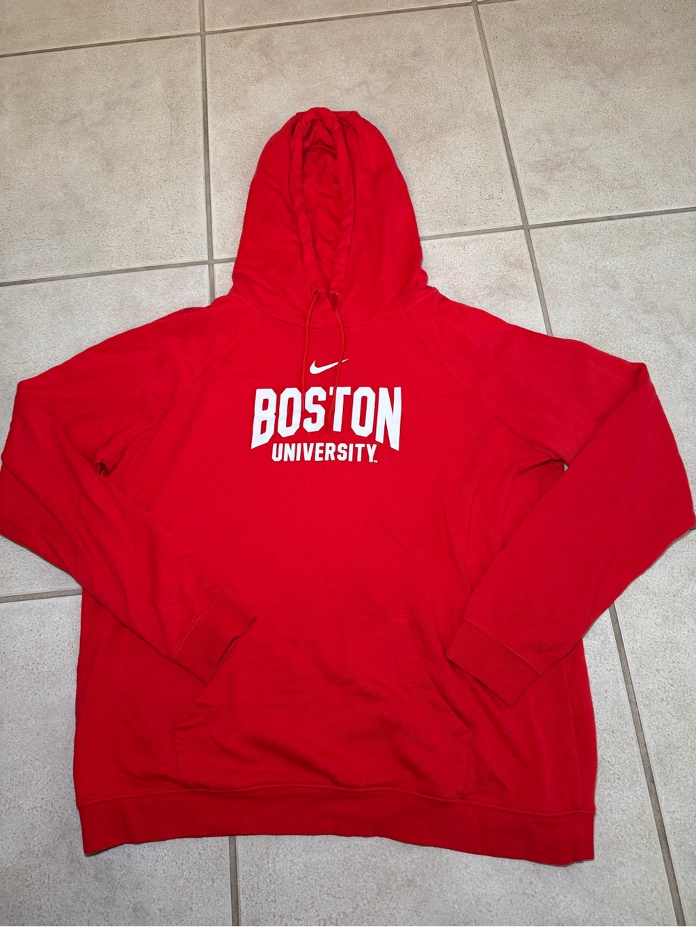Nike Red Boston University Pullover Hoodie